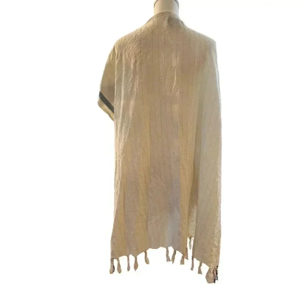 RAY 4 DAYS scarf style the cococabana coverup 100% cotton womens one size - Picture 9 of 10